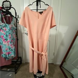 Lena Plus Size 26 Peach Pink Dress w/